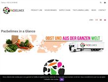 Tablet Screenshot of pacbelimex.com